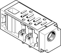 Płyta zasilania, do zabudowy warstwowej VABF-S1-2-P1A3-G12 (555785) serii VABF - Festo