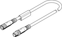 Kabel łączący NEBU-M8G3-K-2.5-M8G4 (554037) serii NEBU - Festo
