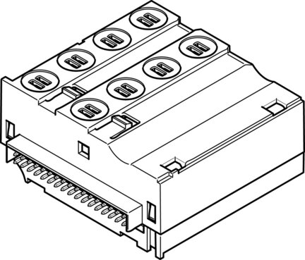 Moduł łączący, elektryczny VMPAL-EVAP-10-2-4 (560968) serii VMPAL - Festo