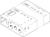 Listwa przyłączeniowa VABM-L1-14G-G14-24-GR (573499) serii VABM - Festo