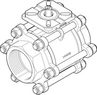Zawór kulowy VZBA-3"-GG-63-T-22-F0710-V4V4T (1686651) serii VZBA - Festo