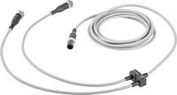 Rozgałęziacze NEDY-L2R1-V1-M12G5-U-0.3L-M12G4-2.5R (8035775) - Festo
