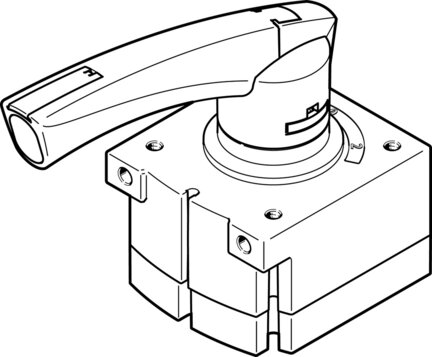 Zawór z dźwignią ręczną VHER-P-H-B43E-B-G12 (3192077) serii VHER - Festo
