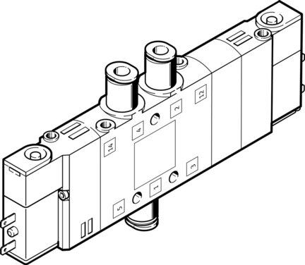 Elektrozawór CPE14-M1BH-5/3E-QS-8 (196900) serii CPE14 - Festo