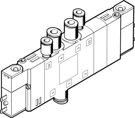 Elektrozawór CPE14-M1BH-5/3BS-QS-8 (196898) serii CPE14 - Festo