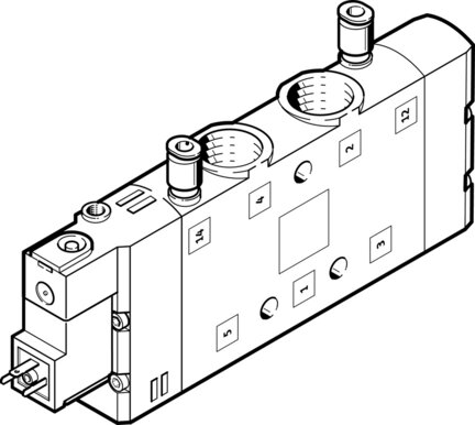 Elektrozawór CPE24-M2H-5LS-3/8 (163814) serii CPE24 - Festo