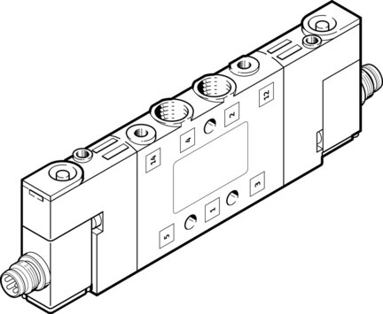 Elektrozawór CPE10-M1CH-5JS-M7 (550226) serii CPE10 - Festo
