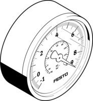 Wakuometr VAM-63-V1/9-R1/4-EN (537814) - Festo