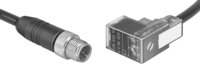 Gniazdo wtykowe z kablem KMEB-2-24-M12-0,5-LED (177677) serii KMEB - Festo