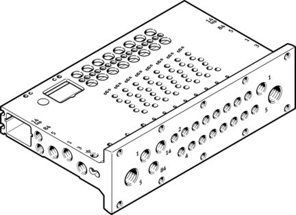 Listwa przyłączeniowa VABM-L1-10HWS1-G18-4-GR (8058335) serii VABM - Festo