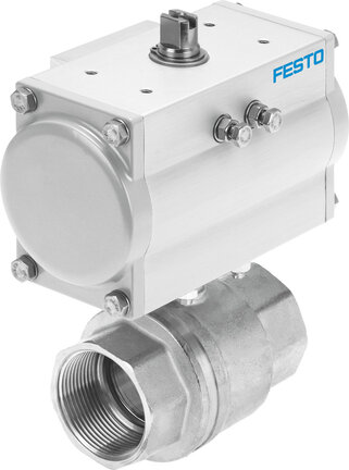 Jednostka zaworu kulowego z napędem VZBM-A-3/4"-RP-25-D-2-B2-PA10 (8070237) serii VZBM - Festo