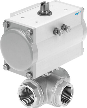 Jednostka zaworu kulowego z napędem VZBM-A-2"-RP-25-F-3T-B2-PA80 (8070265) serii VZBM - Festo