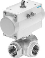 Jednostka zaworu kulowego z napędem VZBM-A-1"-RP-25-F-3T-B2-PB40 (8070278) - Festo