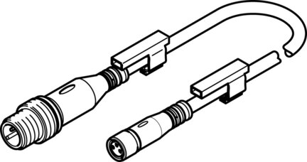 Kabel połączeniowy NEBU-M8G3-K-0.5-M12G3 serii NEBU - Festo