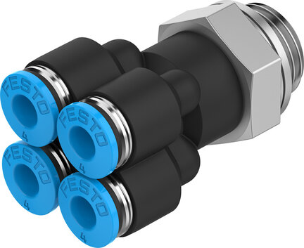 Rozdzielacz wielosegmentowy QSQ-G1/4-4 (186221) serii QSQ - Festo