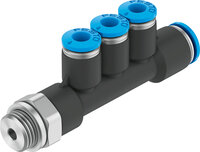 Rozdzielacz wielosegmentowy QST3-G1/8-6-4 (186217) serii QST3 - Festo