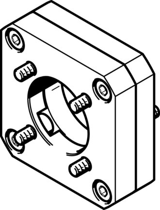 Kołnierz silnika EAMF-A-44A/B-40G (550986) serii EAMF - Festo