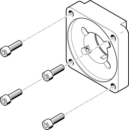 Kołnierz silnika EAMF-A-48A-100A (558020) serii EAMF - Festo