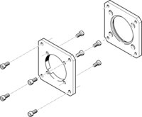 Kołnierz silnika EAMF-A-62A-80G (558021) serii EAMF - Festo