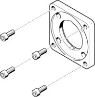 Kołnierz silnika EAMF-A-62A-100A (558026) serii EAMF - Festo