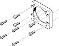 Kołnierz silnika EAMF-A-62B-70A (558179) serii EAMF - Festo