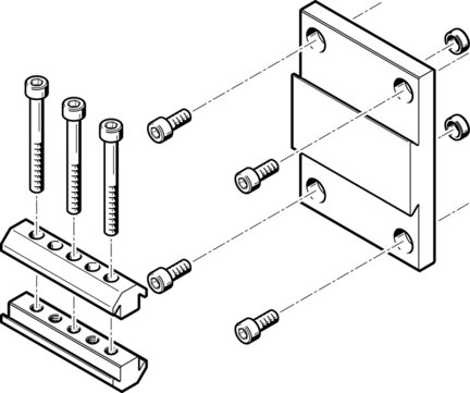 Zespół adaptera DHAA-D-L-32-H2 (562150) serii DHAA - Festo