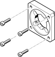 Kołnierz silnika EAMF-A-38A-70A (558018) serii EAMF - Festo