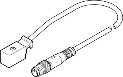 Kabel przyłączeniowy KMYZ-2-24-M8-2,5-LED (177678) - Festo