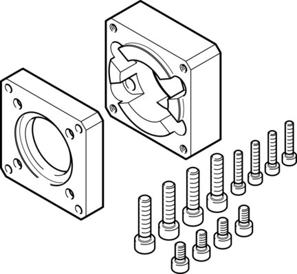 Kołnierz silnika EAMF-A-38D-60G/H (1190015) serii EAMF - Festo
