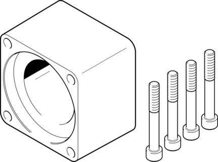 Obudowa sprzęgła EAMK-A-D100-77A/B (1593914) serii EAMK - Festo