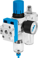 Kombinacja zespołów przygotowania powietrza FRC-1/4-DB-7-MINI-KC serii FRC - Festo
