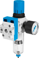 Kombinacja zespołów przygotowania powietrza LFR-1/4-DB-7-MINI-KC (8002799) serii LFR - Festo