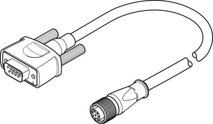 Kabel silnika NEBM-M12G8-E-10-S1G9 (550749) - Festo