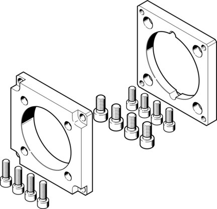 Kołnierz silnika EAMF-A-95A-120G-G2 (3659724) serii EAMF - Festo