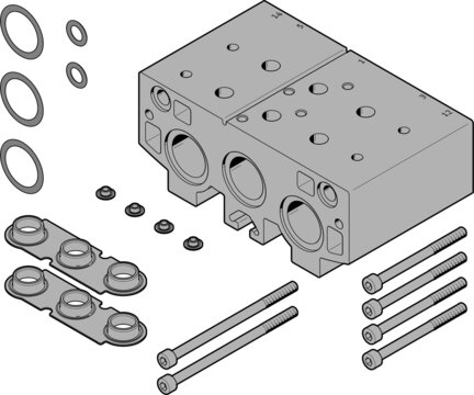 Blok przyłączeniowy VABM-B10-30EEE-G34-2 (8026431) serii VABM - Festo