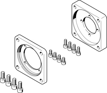 Kołnierz silnika EAMF-A-64C-80G-S1 (2843290) serii EAMF - Festo