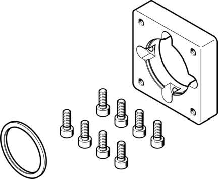 Kołnierz silnika EAMF-A-64A/B-67A-S1 (1460114) serii EAMF - Festo