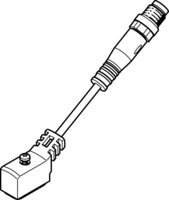 Kabel łaczący NEBV-Z4WA2L-P-E-2.5-N-M8G3-S1 (8047674) serii NEBV - Festo