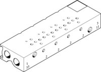 Blok przyłączeniowy MHA1-PR4-3-M3-PI-PCB (197248) serii MHA1 - Festo