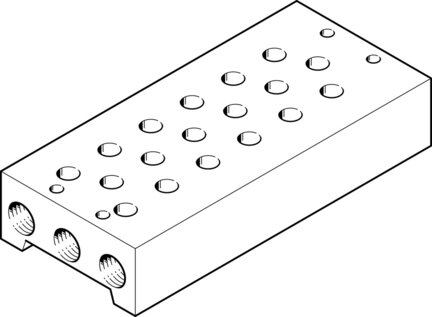 Blok przyłączeniowy PRS-1/8-6-B (11902) serii PRS - Festo
