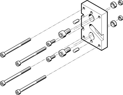 Zespół adaptera HAPG-SD2-23 (537173) serii HAPG - Festo