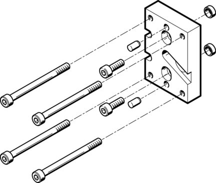 Zespół adaptera HAPG-SD2-25 (537181) serii HAPG - Festo