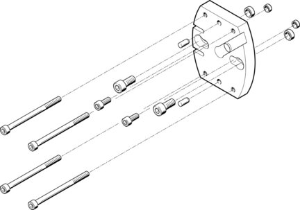 Zespół adaptera HAPG-SD2-27 (537186) serii HAPG - Festo