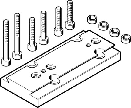 Zespół adaptera HAPG-92 (539887) serii HAPG - Festo
