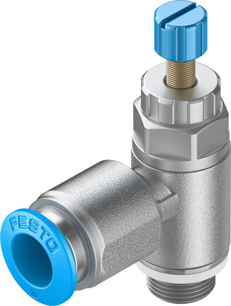 Zawór dławiąco-zwrotny GRLA-1/8-QS-8-RS-D (534337) serii GRLA - Festo