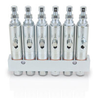 Wtryskiwacz smaru GL-1, 6 wtryskiwaczy i rozdzielacz (G117206) - Graco