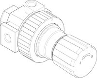 Reduktor ciśnienia, wlot/wylot 1/2 GW, 0 - 8,6 bar, ocynkowany (G104267) - Graco