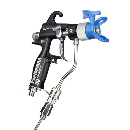 Pistolet wspomagany powietrzem PerformAA 5000 RAC, głowica i dysza Reverse A Clean (G26B518) - Graco