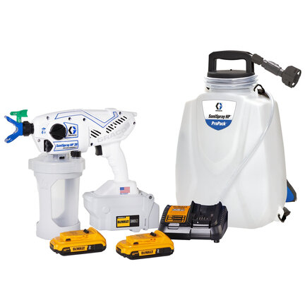 Bezprzewodowy, hydrodynamiczny system dezynfekujący SaniSpray HP 20 ProPack, 230 V, EU (G20A257) - Graco