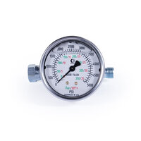 Manometr, montaż tylny, zakres ciśnienia 0 - 200 PSI (0 - 14 bar) (G101689) - Graco
